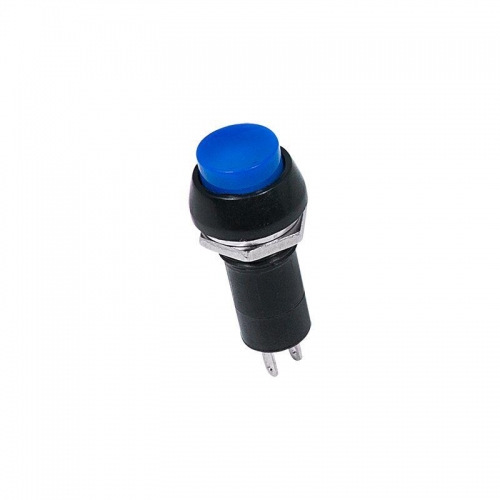 Выключатель-кнопка 250В 1А (2с) ON-OFF син. (PBS-11А) Rexant 36-3031 499678
