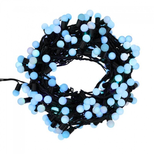 Гирлянда "LED ШАРИКИ" 20мх1.75см 200LED 16Вт 220В IP44 син. NEON-NIGHT 303-503 125419