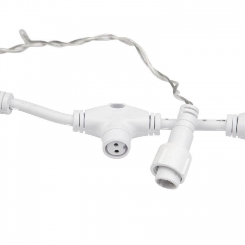 Гирлянда Дождь "ПЛЕЙ-ЛАЙТ" 2х1.5м 192LED 12Вт 220В IP44 красн. прозр. провод NEON-NIGHT 235-302-6 477550