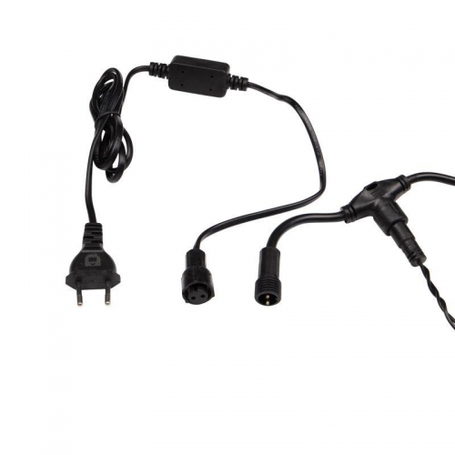Гирлянда Дождь "ПЛЕЙ-ЛАЙТ" 2х3м 760LED 45Вт 220В IP44 красн.; фиксинг черн. провод NEON-NIGHT 235-142 63800