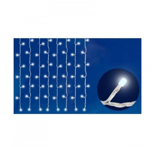 Гирлянда занавес светодиод. ULD-C1515-160/DTA WHITE IP20 с контроллером 160led 1.5х1.5м прозр. бел. UNIEL 06738 399815
