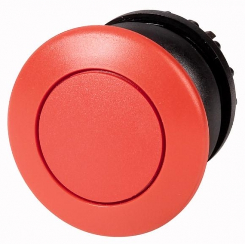 Головка кнопки M22S-DP-R грибовидная без фикс. красн.; черн. лицевое кольцо EATON 216715 372041