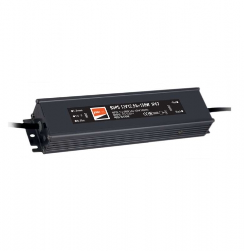 Драйвер BSPS 12В 12.5A=150Вт влагозащ. IP67 JazzWay 4610003329297 262866