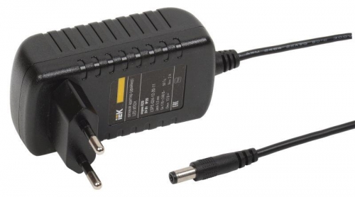 Драйвер LED ИПСН ECO 3528 24Вт 12В адаптер-JacK 5.5мм IP20 ИЭК LSP2-024-12-20-11 342200