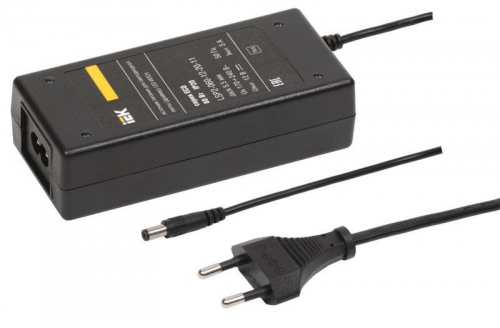 Драйвер LED ИПСН ECO 3528 60Вт 12В сетевая вилка-блок-JacK 5.5мм IP20 ИЭК LSP2-060-12-20-11 342203