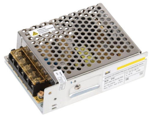 Драйвер LED ИПСН-PRO 5050 50Вт 12В блок-клеммы IP20 ИЭК LSP1-050-12-20-33-PRO 342214