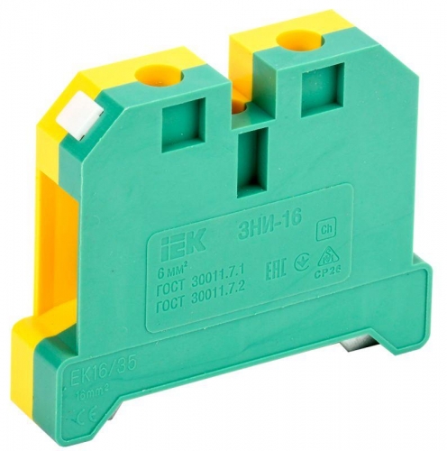 Зажим наборный ЗНИ-16PEN 16кв.мм (JXB-земля) ИЭК YZN20-016-K52 43324