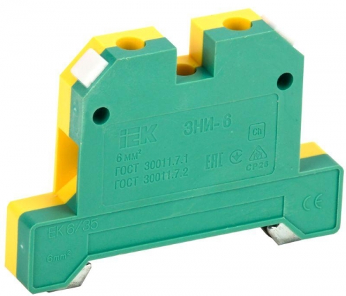 Зажим наборный ЗНИ-6PEN 6кв.мм (JXB-земля) ИЭК YZN20-006-K52 55106