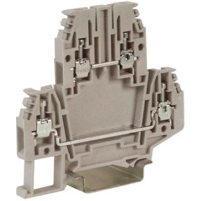 Зажим проходной 2-х уровн. DBC.2GR 2.5кв.мм сер. ДКС ZDB100GR-RET 466007