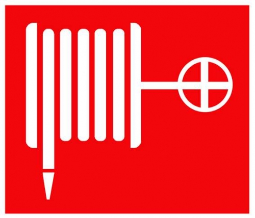Знак пожарной безопасности "Пожарный кран" 150х150 Technolux ПБ02 370720