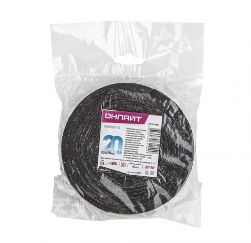Изолента ХБ 15мм (рул.20м) OIT-H15-20/BL 200г ОНЛАЙТ 61160 462381