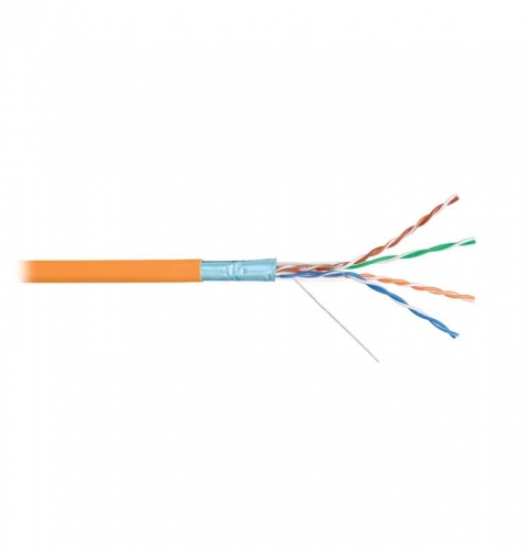 Кабель NIKOLAN F/UTP 4 пары кат.5e (класс D) тест по ISO/IEC 100МГц ож BC (чистая медь) 24AWG (0.511мм) внутр. LSZH нг(А)-HFLTx оран. (уп.305м) NIKOMAX NKL 9200C-OR 494145