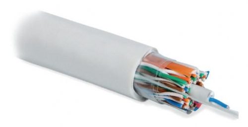 Кабель UUTP25W-C5-S24-IN-LSZH-GY (UTP25W-C5-SOLID-INDOOR-LSZH) витая пара U/UTP кат. 5; 25 пар (4 пары (24 AWG)х6 +1 пара (24 AWG)) 1 пара в LSZH обол. одножильн. (solid) LSZH нг(С) (HF –20град.C – +60град.C) сер. Hyperline 47047 401737
