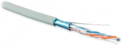 Кабель витая пара FUTP2-C5-S24-IN-PVC-GY-500 F/UTP кат.5 2 пары (24 AWG) ож (solid) экран - фольга PVC -40град.C - +60град.C сер.(уп.500м) Hyperline 41477 442028