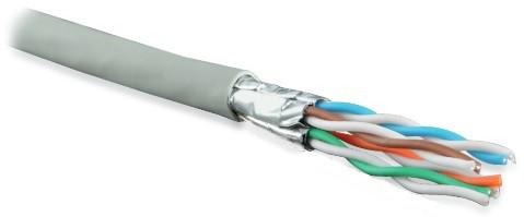 Кабель витая пара UFTP4-C6A-S23-IN-LSZH-GY-500 U/FTP кат. 6a (10GBE) 4 пары (23AWG) ож (solid) кажд. пара в экране без общего экрана LSZH сер. (500м) Hyperline 361951 442075