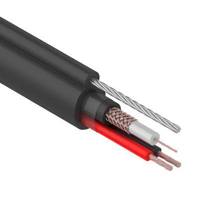Кабель КВК-П-2х0.75 (d8мм) с тросом наруж. прокл. Ч 305м (м) Rexant 01-4107 203615