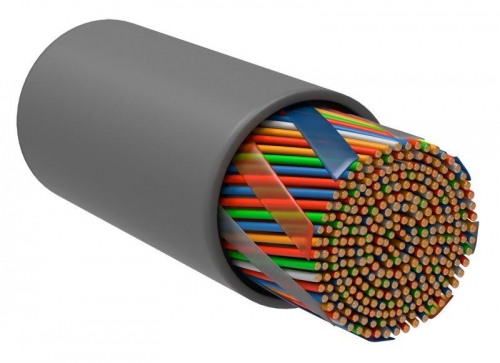 Кабель связи витая пара U/UTP кат.5e 25х2х24AWG solid LSZH (500м) сер. (м) ITK LC1-C5E25-121 301878