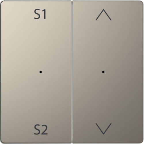 Клавиша двойная Merten D-Life PlusLink с S1/S2 вверх/вниз SD никель SchE MTN5227-6050 471793