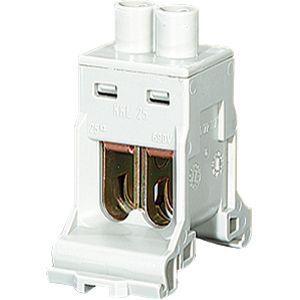 Клемма 1-полюсная на DIN-рейку 2х6-35кв.мм (102А) KKL 25 HENSEL 2600058 402605