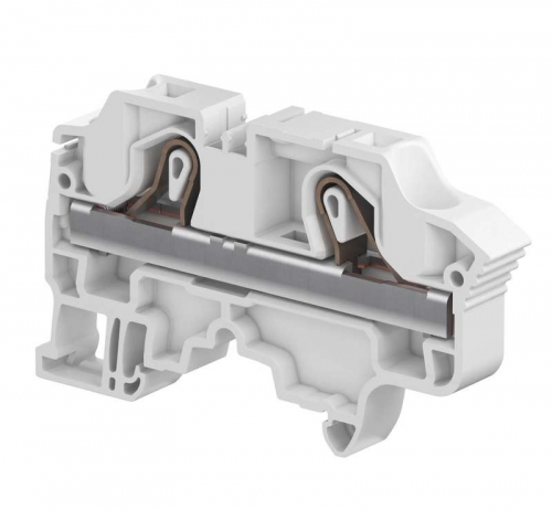 Клемма втычная ZK10 10кв.мм 2 зажима сер. ABB 1SNK710010R0000 1102890