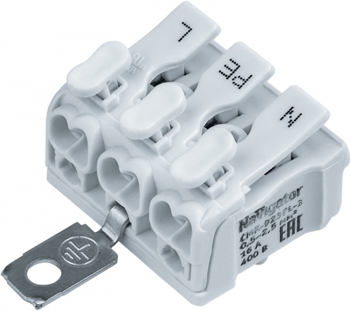 Клемма монтажная 61 692 NTC-CMK-923PLG-3-50 (уп.50шт) Navigator 61692 507429