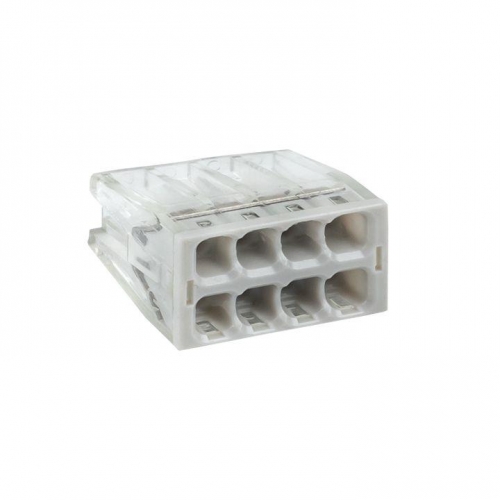 Клемма СМК 2273-248 (с пастой) 8 отверстий 0.5-2.5кв.мм (уп.50шт) PROxima EKF plc-smk-2273-248 459443