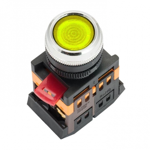 Кнопка ABLFS-22 с подсветкой жел. NO+NC 230В PROxima EKF ablfs-22-y 483586