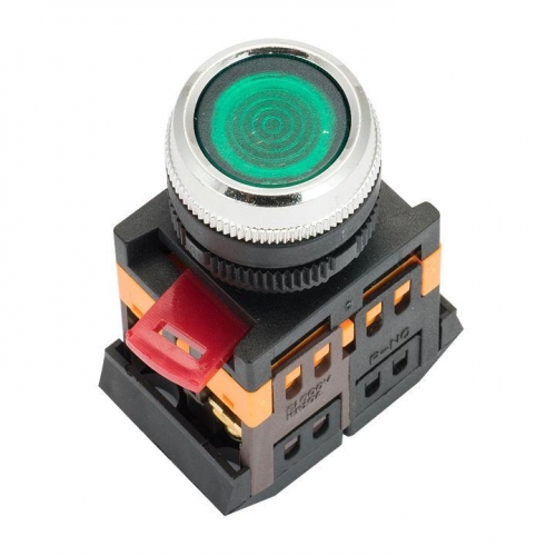 Кнопка ABLFS-22 с подсветкой зел. NO+NC 230В PROxima EKF ablfs-22-g 1220374