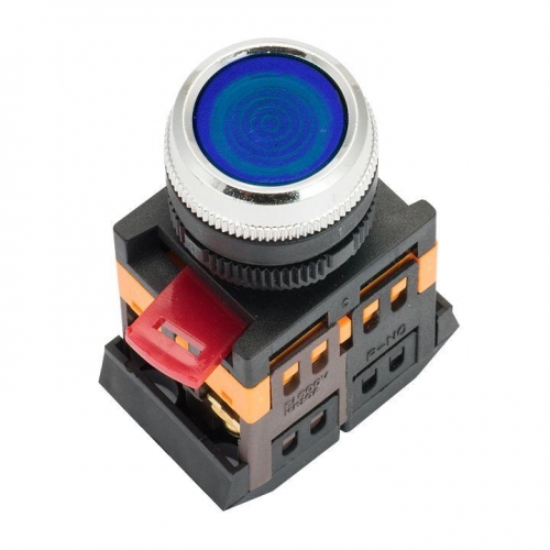 Кнопка ABLFS-22 с подсветкой син. NO+NC 230В PROxima EKF ablfs-22-b 483589