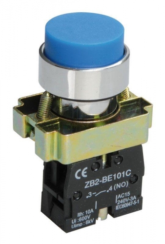 Кнопка LAY5-BL61 без подсветки син. 1з ИЭК BBT70-BL-K07 245654