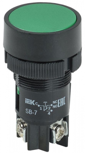 Кнопка SB-7 Пуск зел. ИЭК BBT40-SB7-K06 61642