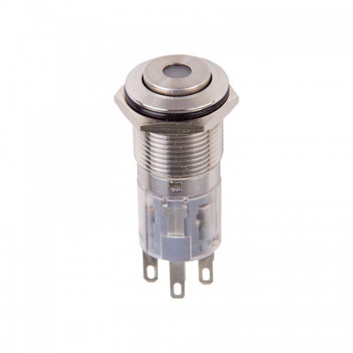 Кнопка антивандальная d16 250В Б/Фикс (5с) (ON)-OFF/(OFF)-ON зел. (A-16-C4) Rexant 36-3265 499792