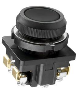 Кнопка КЕ-011/1 2з цилиндр 10А 660В IP40 черн. Электротехник ET507206 478134