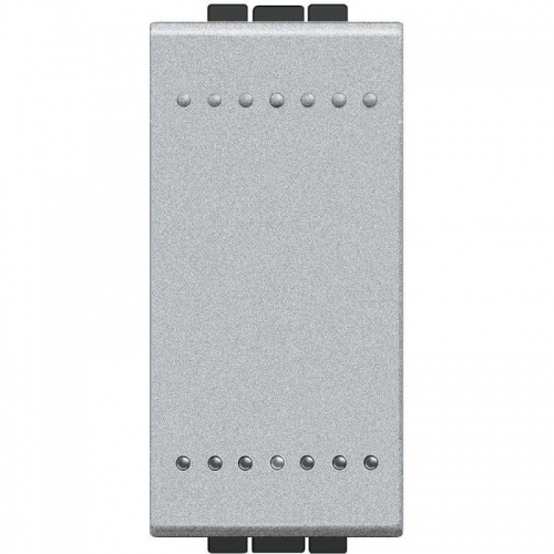 Кнопка с винт. клем. размер 1мод. LivingLight алюм. Leg BTC NT4005N 1040844