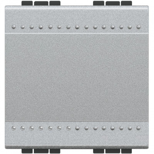 Кнопка с винт. клем. размер 2мод. LivingLight алюм. Leg BTC NT4005M2N 1040847