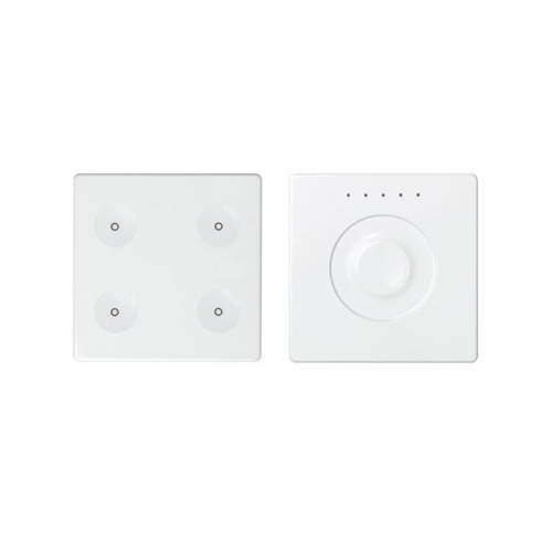 Комплект выключателя 4-кл. сенсорн. + регулятор KNX; RJ12 бел. Simon82 Sense 8400651-030 417520