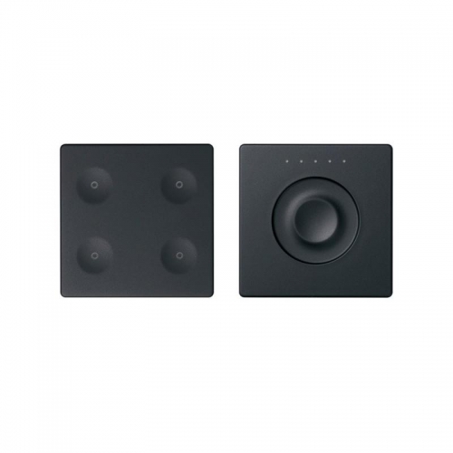 Комплект выключателя 4-кл. сенсорн. + регулятор KNX; RJ12 графит Simon82 Sense 8400651-038 417518
