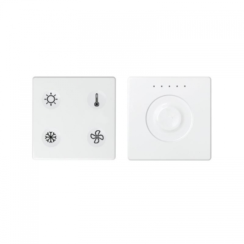 Комплект выключателя 4-кл. сенсорн. + регулятор Т1 KNX; RJ12 бел. Simon82 Sense 8400653-030 417509
