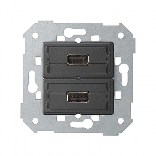 Коннектор 2хUSB 2.0 типа A мама Simon82 Detail 7501090-039 393714