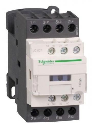 Контактор 4п 40А 1НО+1Н3 220В AC SchE LC1DT40M7 195022