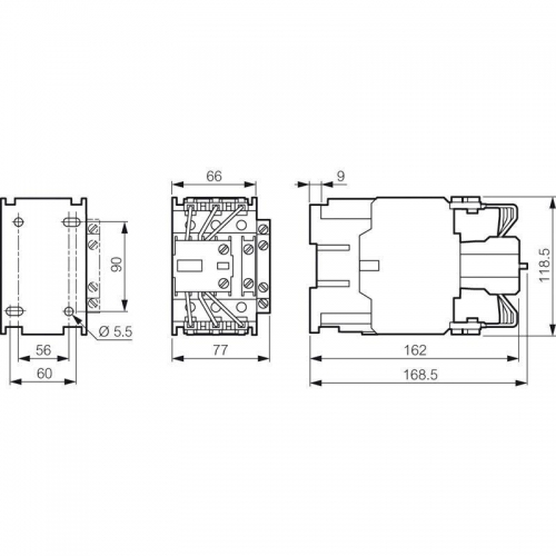 Контактор CTX-C для конд. Н.О.+Н.З 110А 230В Leg 029654 1018951