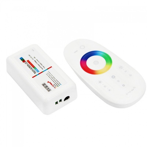 Контроллер RGB беспроводной 85х24х40мм с сенсорным управлением 2.4G для RGB светодиодных лент 216Вт 12-24В IP20 NEON-NIGHT 143-103-1 326599
