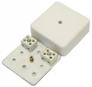 Коробка монтажная огнестойкая керамич. МЕТА 7403-6 4 контакта до 6кв.мм IP41 75х75х28 245444 467971