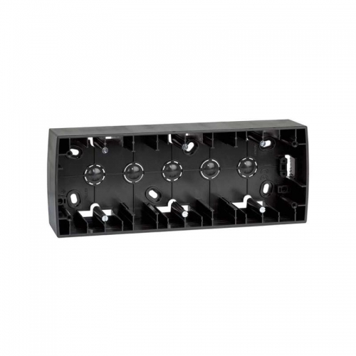 Коробка наружной установки 3-м 89х229х37мм Simon82 графит 82771-38 393787