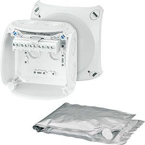 Коробка распр. ОП 104х104х70 с клемн. светло-сер. WP 0404 G HENSEL 62000101 401490