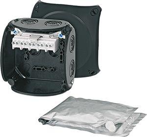 Коробка распр. ОП 104х104х70 с клемн. черн. WP 0404 B HENSEL 62000102 401492