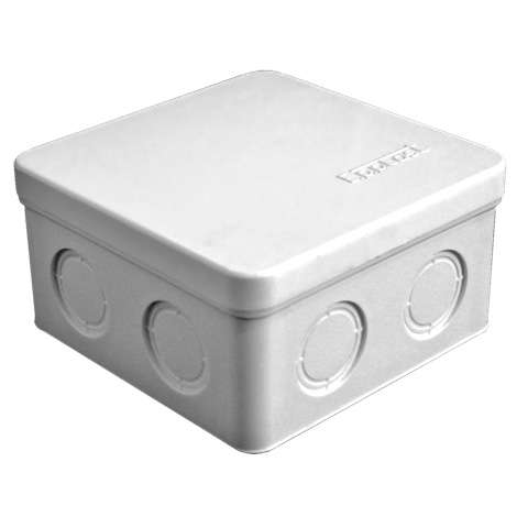 Коробка распр. ОП 105х105х56 7 выходов без гермовводов IP54 крышка защелкивающаяся сер. Epplast 105032 516741