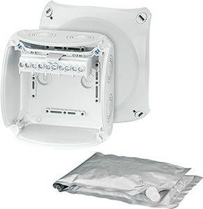 Коробка распр. ОП 130х130х77 с клемн. светло-сер. WP 0606 G HENSEL 62000105 401518
