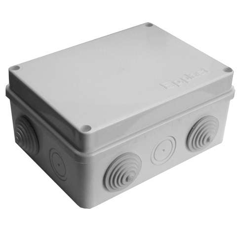Коробка распр. ОП 150х110х70 10 выходов 6 гермовводов IP54 крышка на винтах сер. Epplast 210302 516723