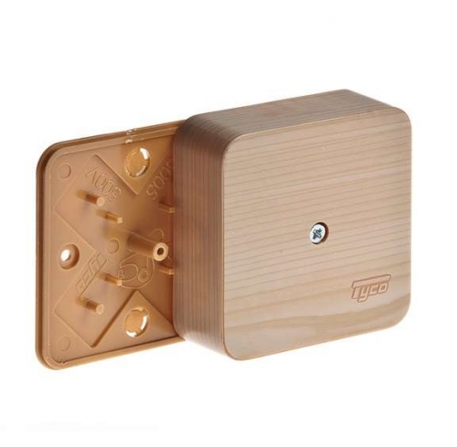 Коробка распр. ОП 79х79х32 сосна (светл. основа) IP40 Рувинил 65004-27М 274528